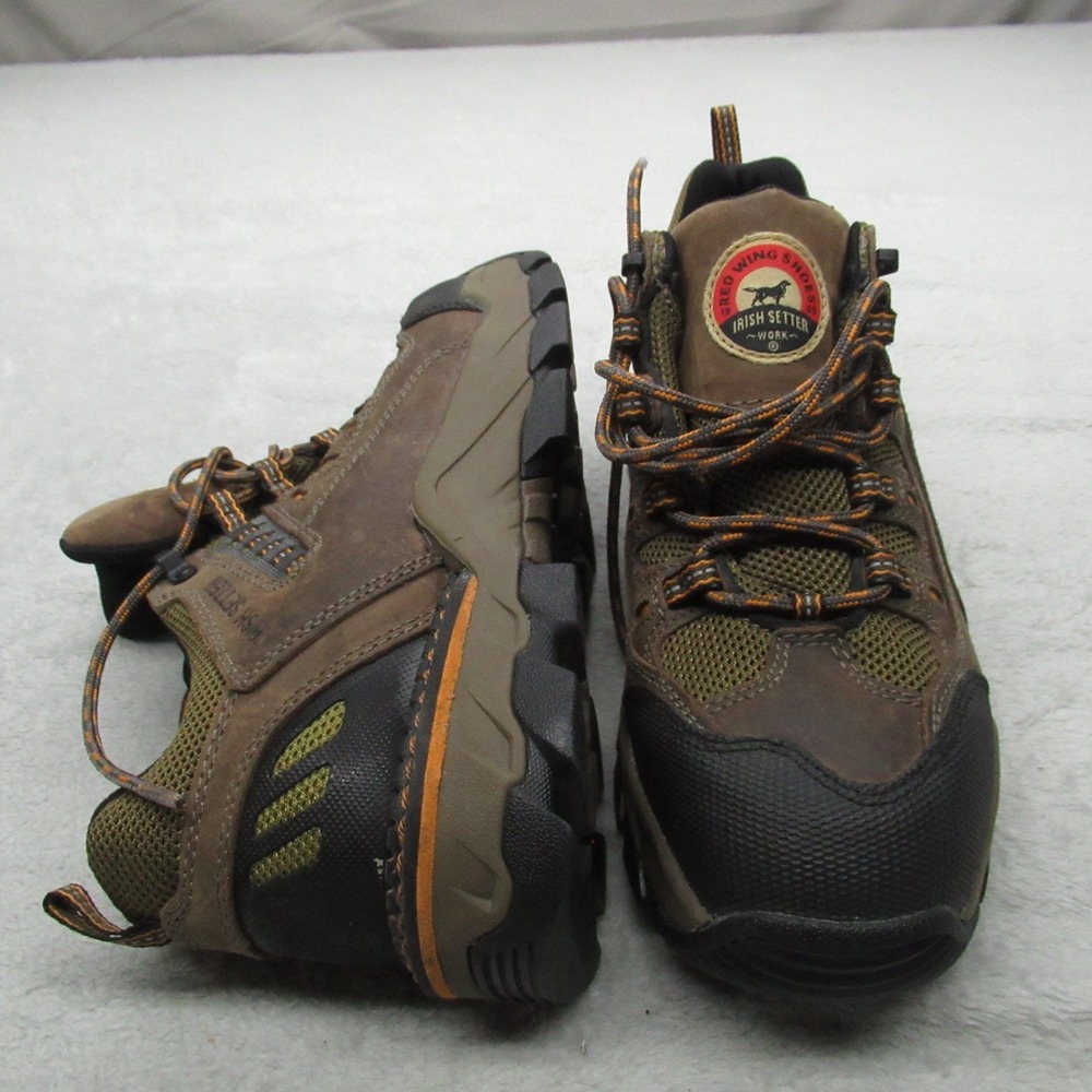 Irish Setter Mens 8D Work Shoes Brown Two Harbors Rugged Safety‎ Composite Toe